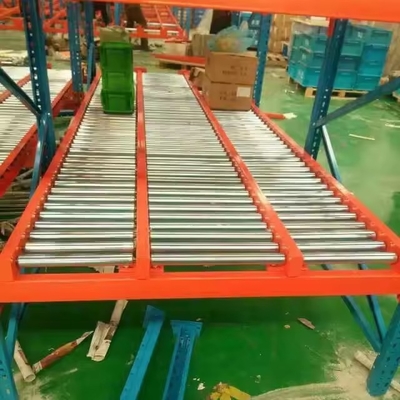 Heavy Duty Steel Gravity Pallet Racks System Fifo Design With 2-6 Levels
