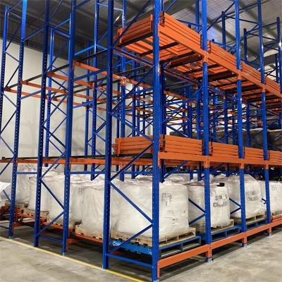5-15m Height Customized Steel Q235B Warehouse Storage Rack Push Back Pallet Racking