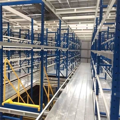 Customized Steel Mezzanine Platform Racking Systems For Warehouse Storage Fixed Mobility