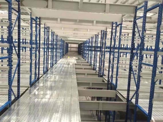 Customized Steel Mezzanine Platform Racking Systems For Warehouse Storage Fixed Mobility