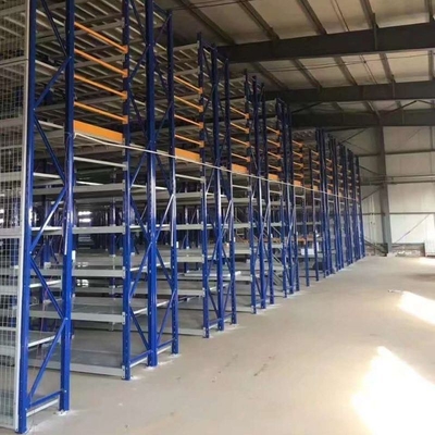 Three-Floors Customized Warehouse Steel Mezzanine Floors Racking System For Storage