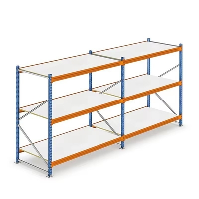 Medium Duty Shelving For Adjustable 4 Layer Long Span Rack System In Garage Storage