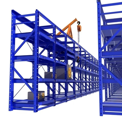 Adjustable Mobility Warehouse Steel Drawer Type Mold Rack Heavy Duty Shelves With Crane