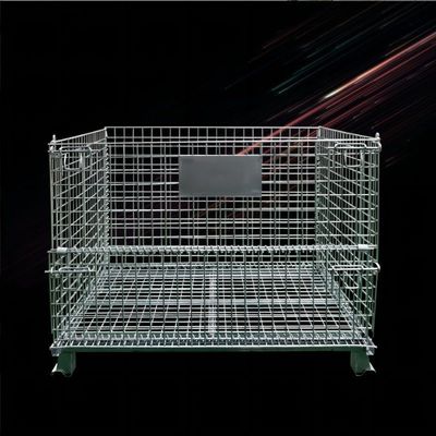 Powder Coating Foldable Steel Warehouse Butterfly Cage 1000*800*840 for 300kg Durable