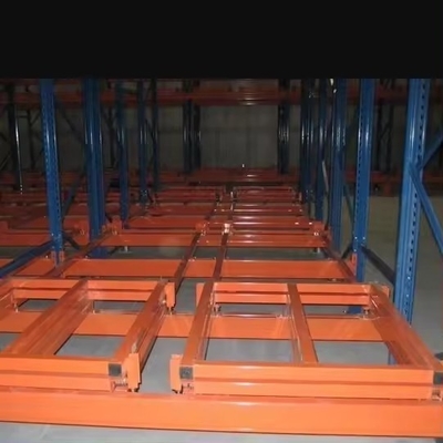QF-Push Back Racking For Heavy Duty Selective Storage Pallet Shelf Closed Design