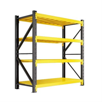 Light Duty Industrial Steel Storage Shelves Units , Warehouse Storage Racks Adjustable