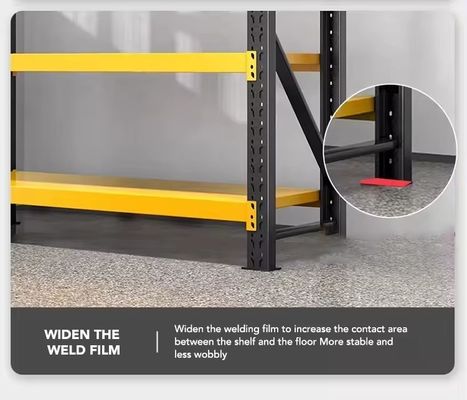 Light Duty Industrial Steel Storage Shelves Units , Warehouse Storage Racks Adjustable
